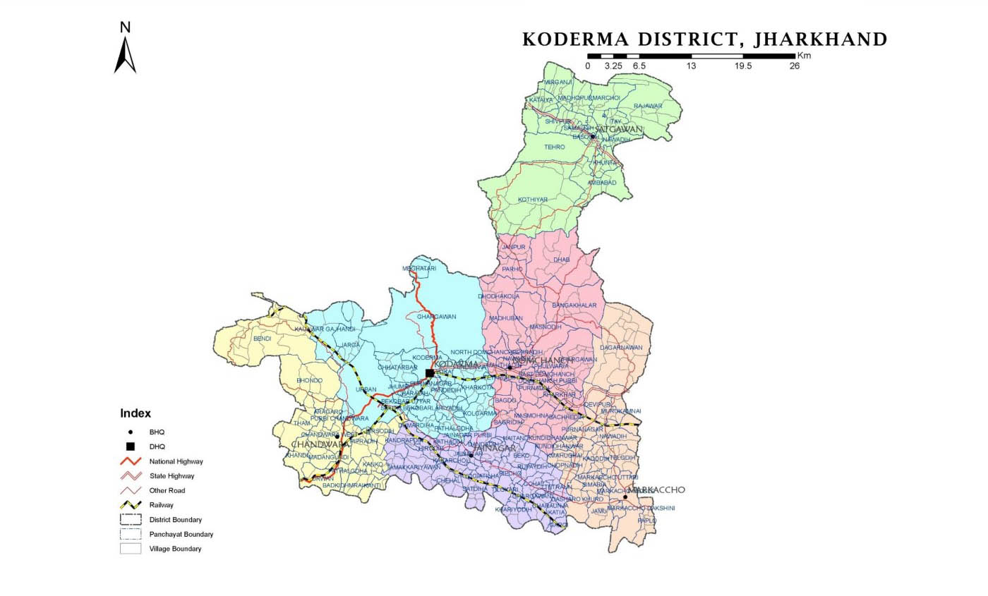 Koderma   Koderma Map The News Khazana 