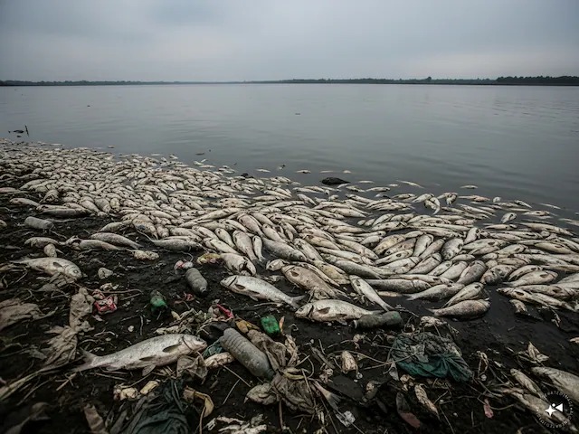 Jamshedpur News : स्वर्णरेखा नदी में मछलियों की सामूहिक मौत, प्रदूषण ने बढ़ाया खतरा 1